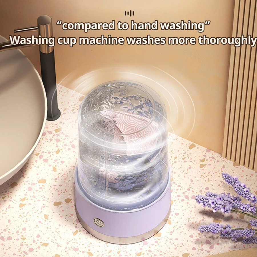 1L Mini Automatic Wash Machine for Underwear Portable Wireless USB ...