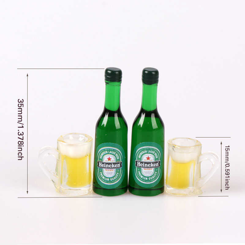 Miniature For Barbie Dolls House Color In Green Pink Blue 1:12 Scale - Foto 3