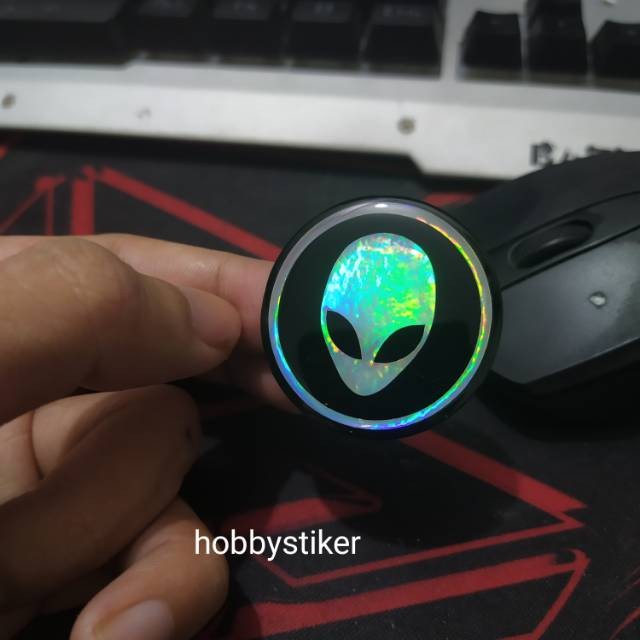 in stock Embossed alienware emblem sticker for laptop pc computer ...