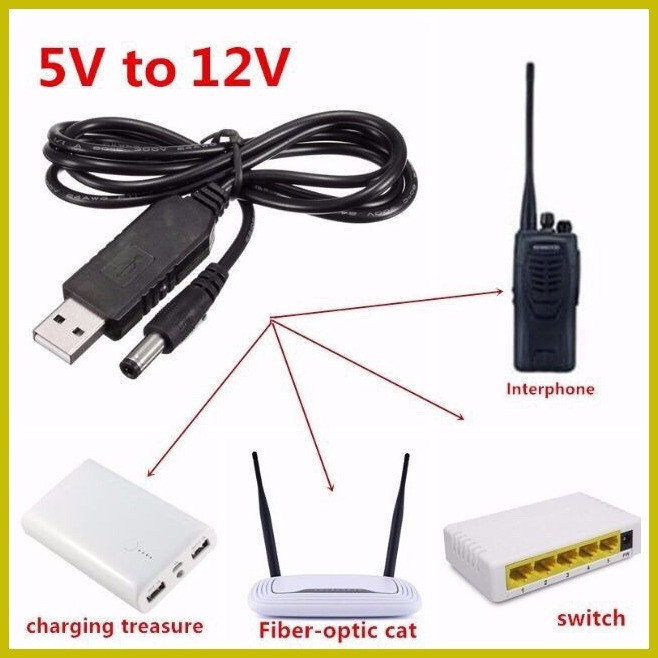 ☂ ☜ COD WiFi to Powerbank Cable for Pldt Home WiFi ( 5v to 12v step-up ...