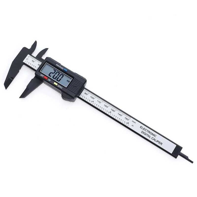 6Inch 150Mm LCD Digital Electronic Carbon Fiber Vernier Calipers ...