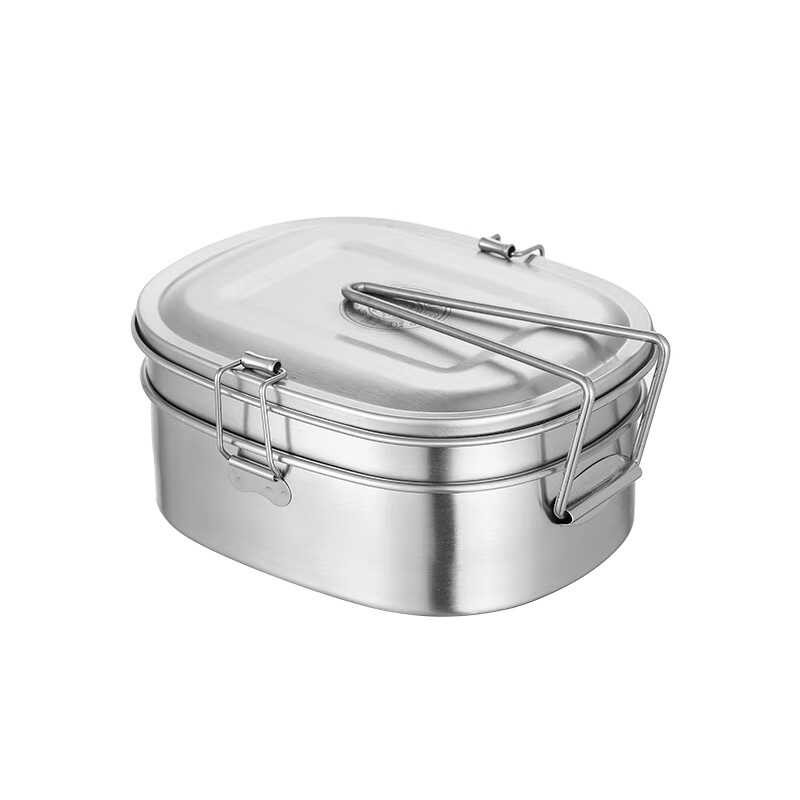 Food Grade 304 Stainless Steel Grid Steaming Rice Box Students, Office ...
