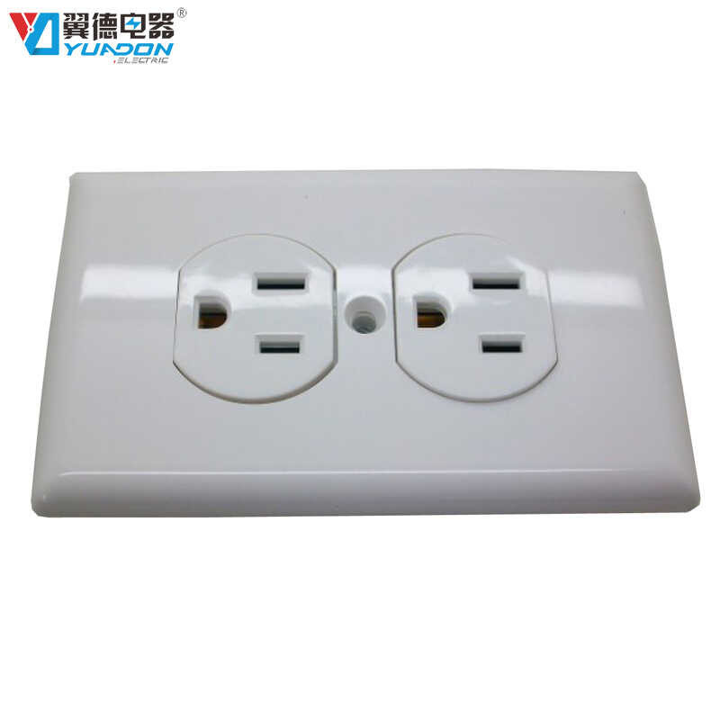 Dual American socket American power socket 2-position 6-pole ...