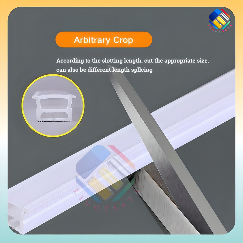 2M 5M bendable silicone led channel embedded light strip surface ...