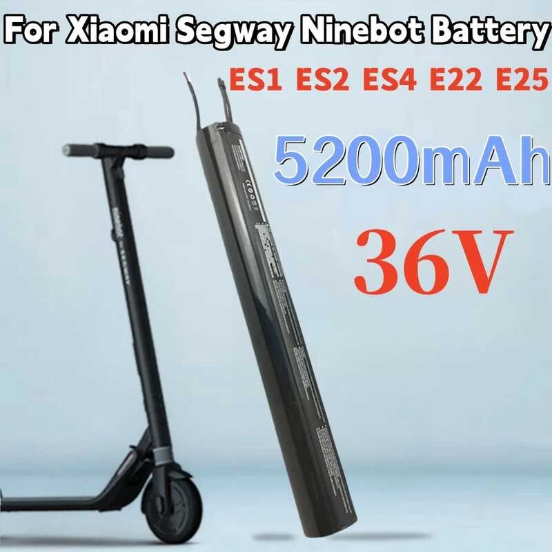 C88 36V 2 5200Mah Rechargeable Lithium Ion Bat, For Ninebot Es1 Es2 Es3 ...