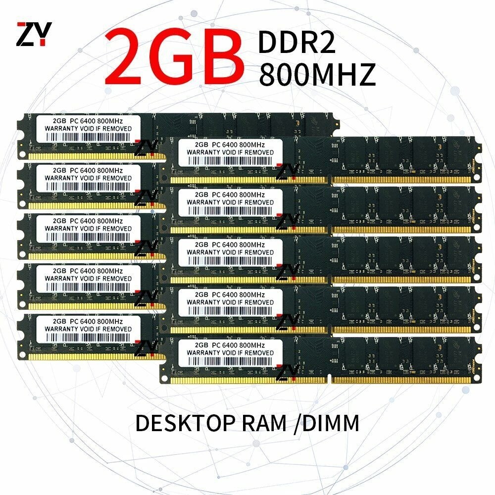 A-Tech 4GB (4x1GB) DDR2 800MHz DIMM PC2-6400 UDIMM Non-ECC 1.8V CL6 240