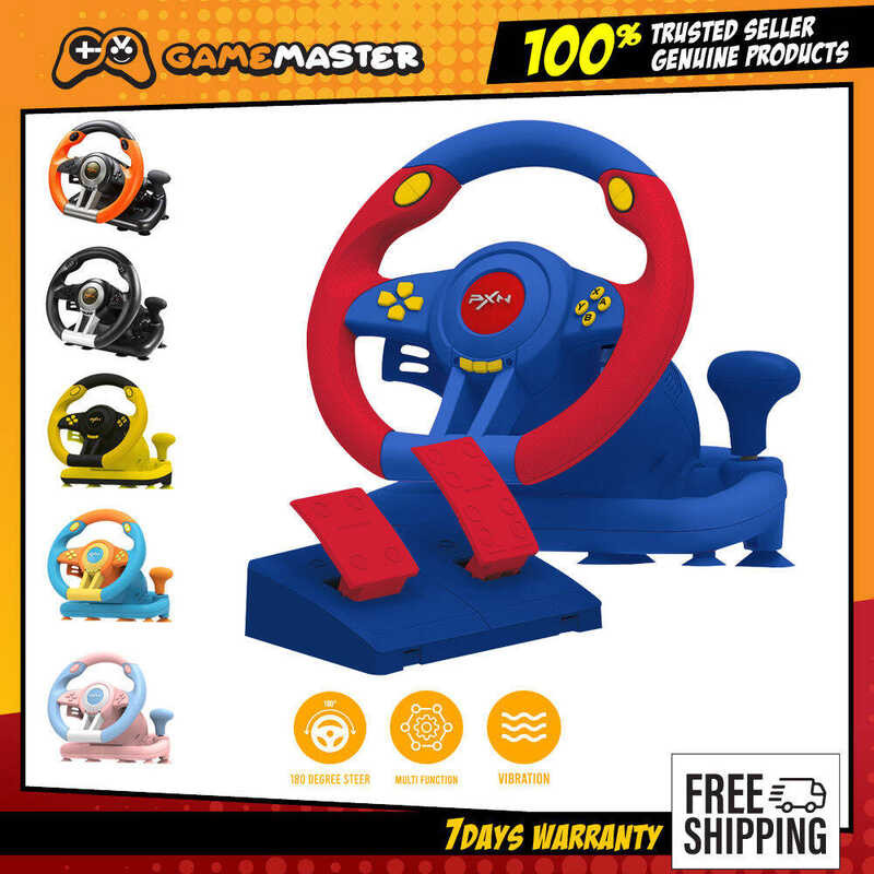 PXN V3 Pro Steering Wheel Racing Game 180 Degree Driving Simulator With ...