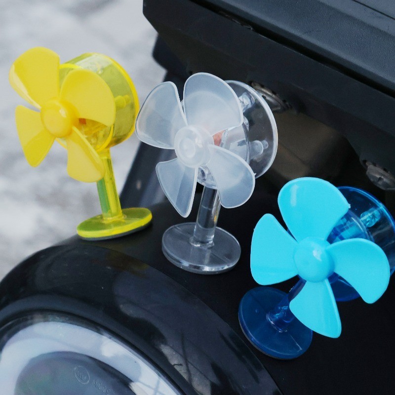 1/3Pcs Wind Powered LED Lights Windmill - Car Motorcycle Handlebar ...