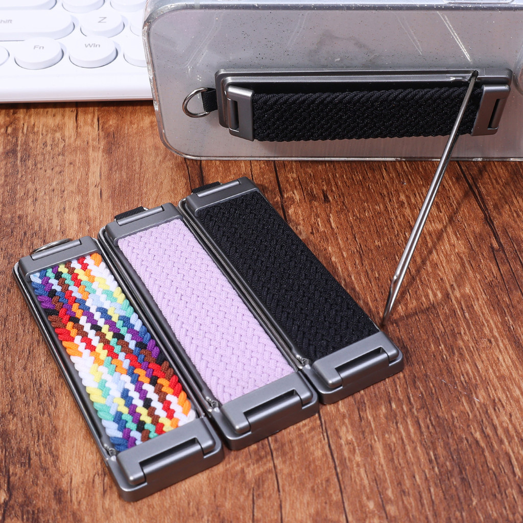 PortablePhone Finger Strap Grip - Braided Rope Mobile Phone Holder ...