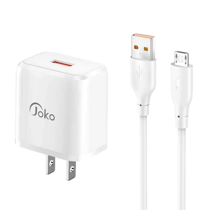 JOKO 2025 New Trending Chargers 20W Mini Charger With UsbA To Micro