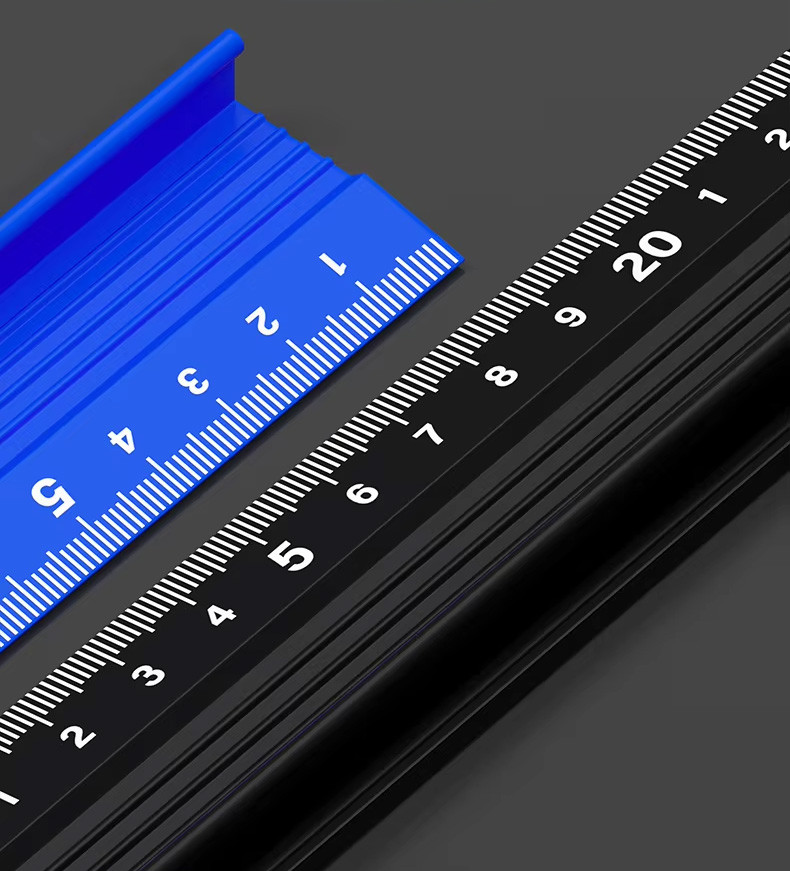 100/80/60cm Multi-functional Aluminum Alloy Ruler | Protective Straight ...