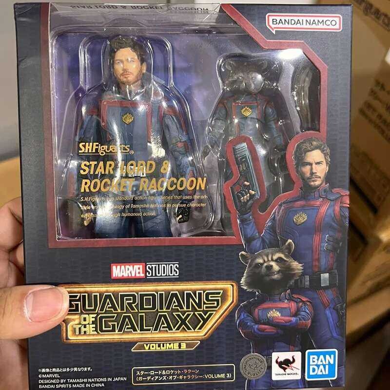 Figurine GOTG 3 - Star-Lord & Rocket Raccoon - Figure S.H. ... Bandai Gardiens de la Galaxie
