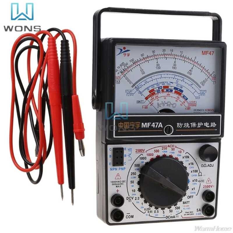 9 DC AC 1000V Multimeter Portable Nical Pointer Type Multimeter ...
