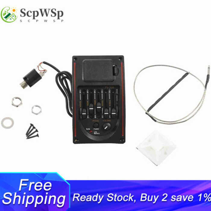 5-Band Tone Controls EQ Equalizer Tuner Ps-500 Aco Preamp Pickup 6E7 ...