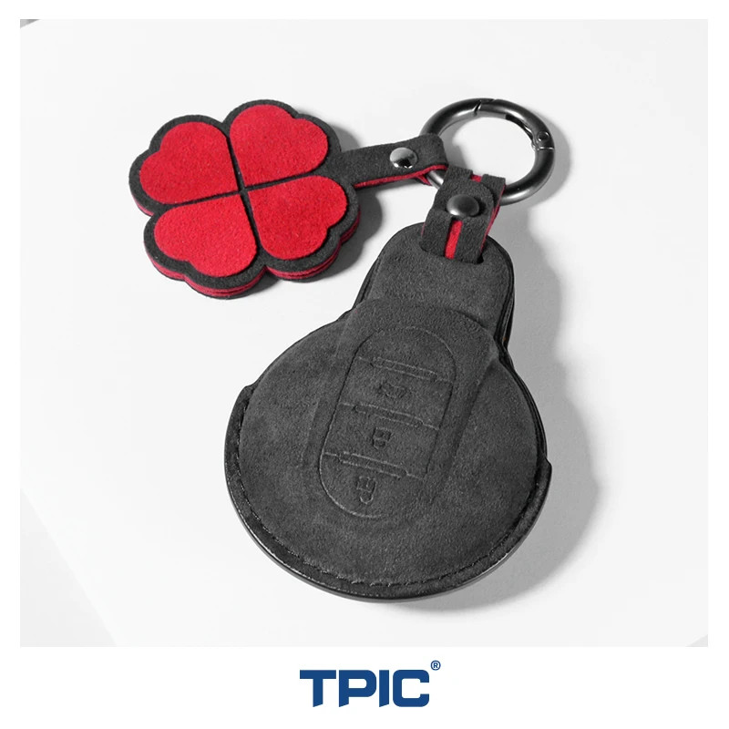 TPIC Alcantara Car Remote Key Cover Case Shell Fob for BMW MINI COOPER ...