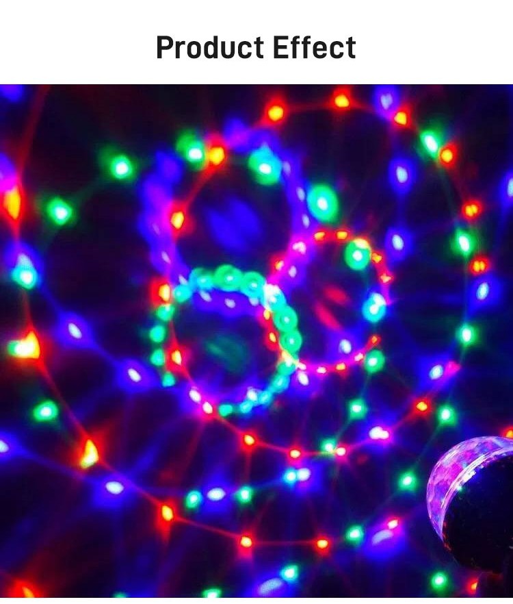 Rotating Multi-Colored Light Bulb Colorful Ball Rotating Atmosphere ...