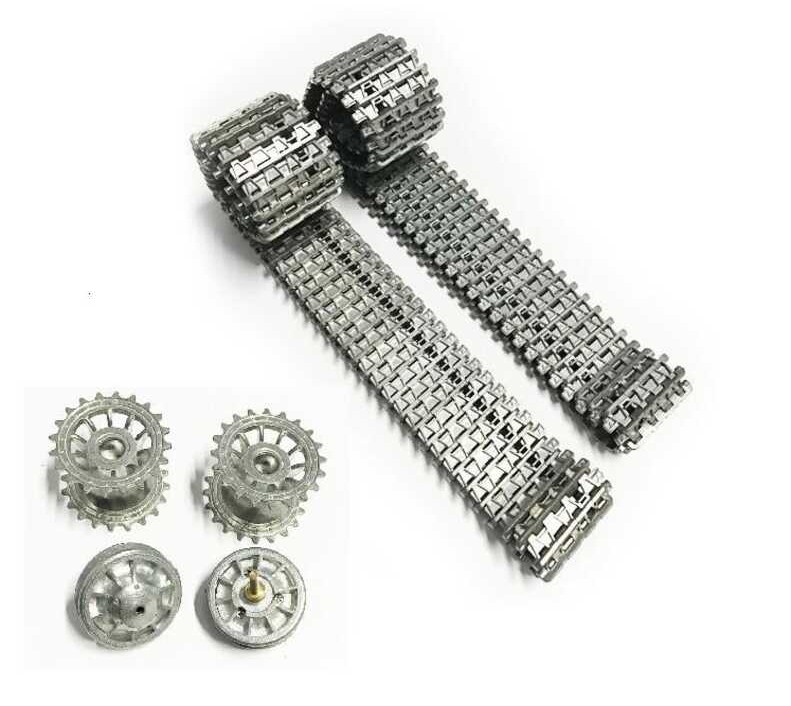 Roues Métal Pour Char Henglong 1/16 - Tiger Panther 3818 3819 - Améliorez La Traction Roues Char Panther