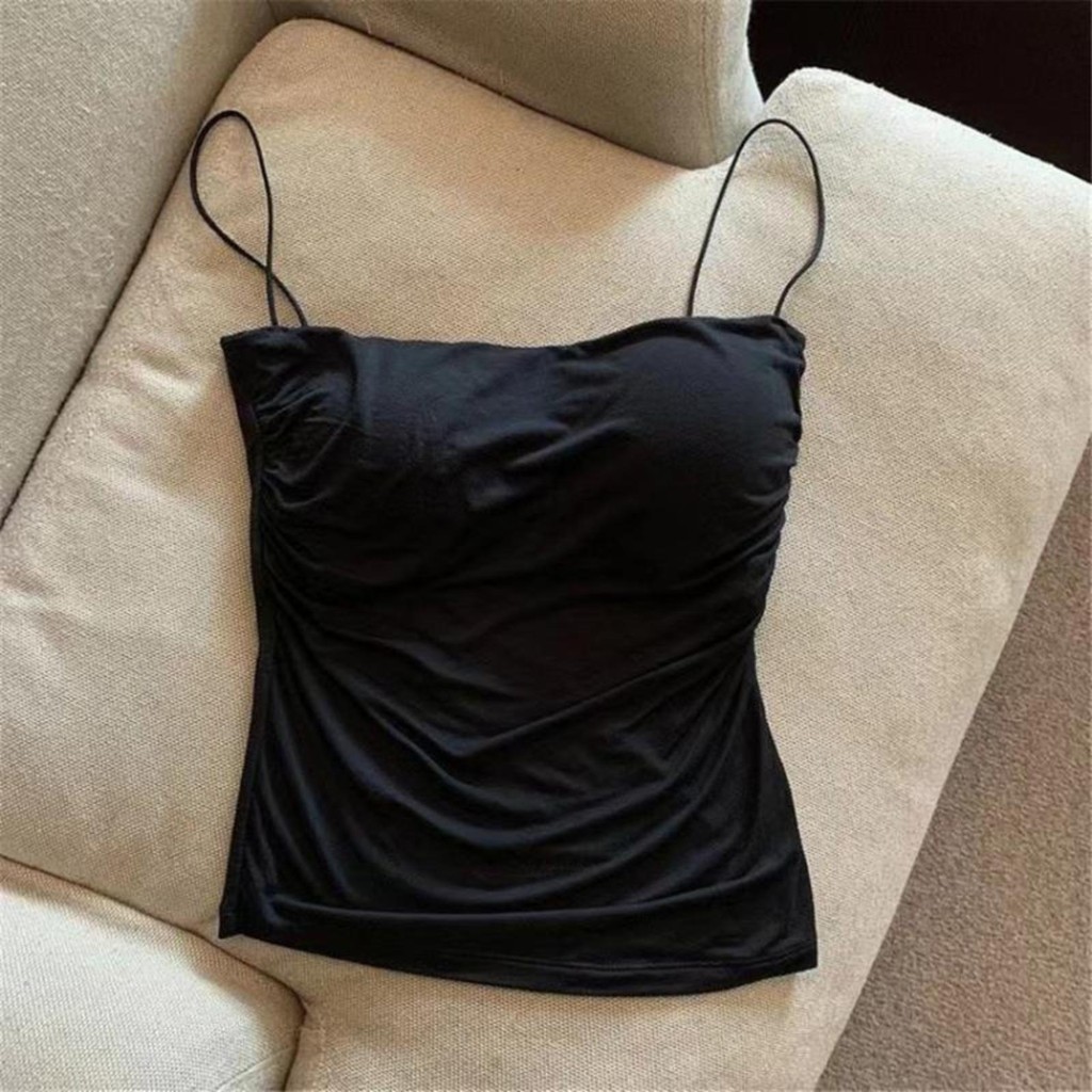 ONE Korean New spring and summer fashion with Pad Spaghetti Sexy ...