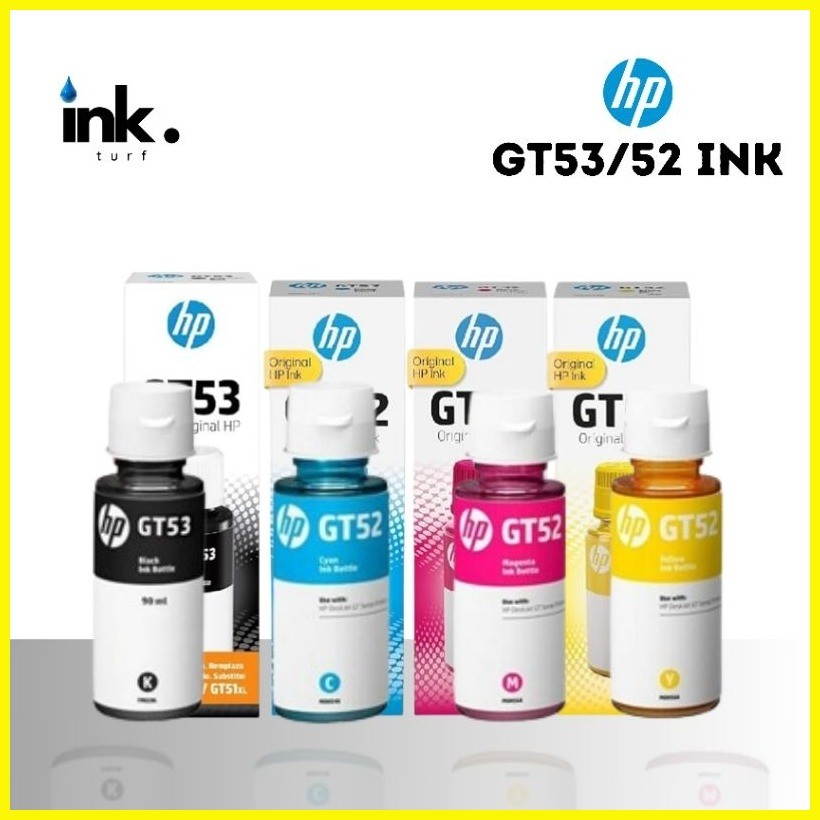♀ ☋ HP INK GT53 / GT52 INK BOTTLE PRINTER INKS /HP DESK JET GT / HP ...