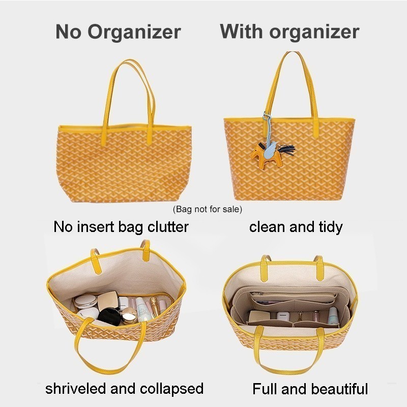 Mini Purse Organizer Insert For Longchamp Bag - Waterproof Dupont Paper Handbag Shaper For Tote