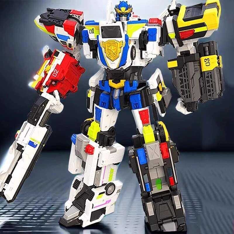 Miniforce New Er Cops JUSTICE TITAN 5-Vehicle Combine Transformation ...