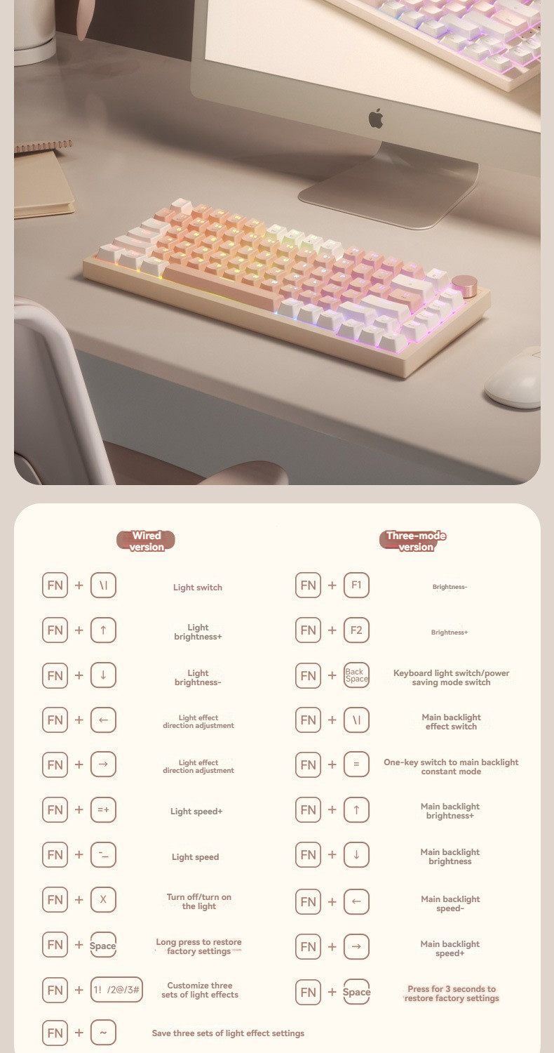 [In Stock]AK82 Wireless Bluetooth Mechanical Keyboard Hot-Swappable ...