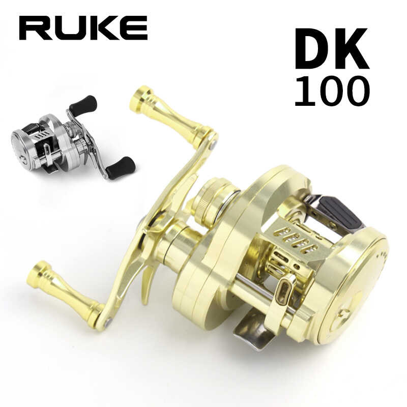 Fishing RUKE Cast DWheel Max Drag 5kg Casting Reel 6+1BB Aluminum Alloy ...
