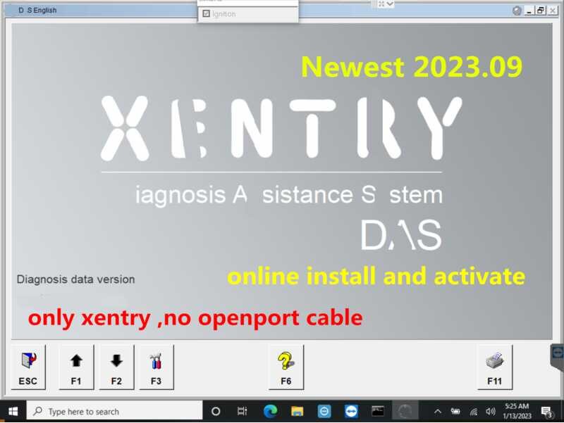Xentry 2023.09 Full Diagnostic Software Remote Install With Tactrix ...