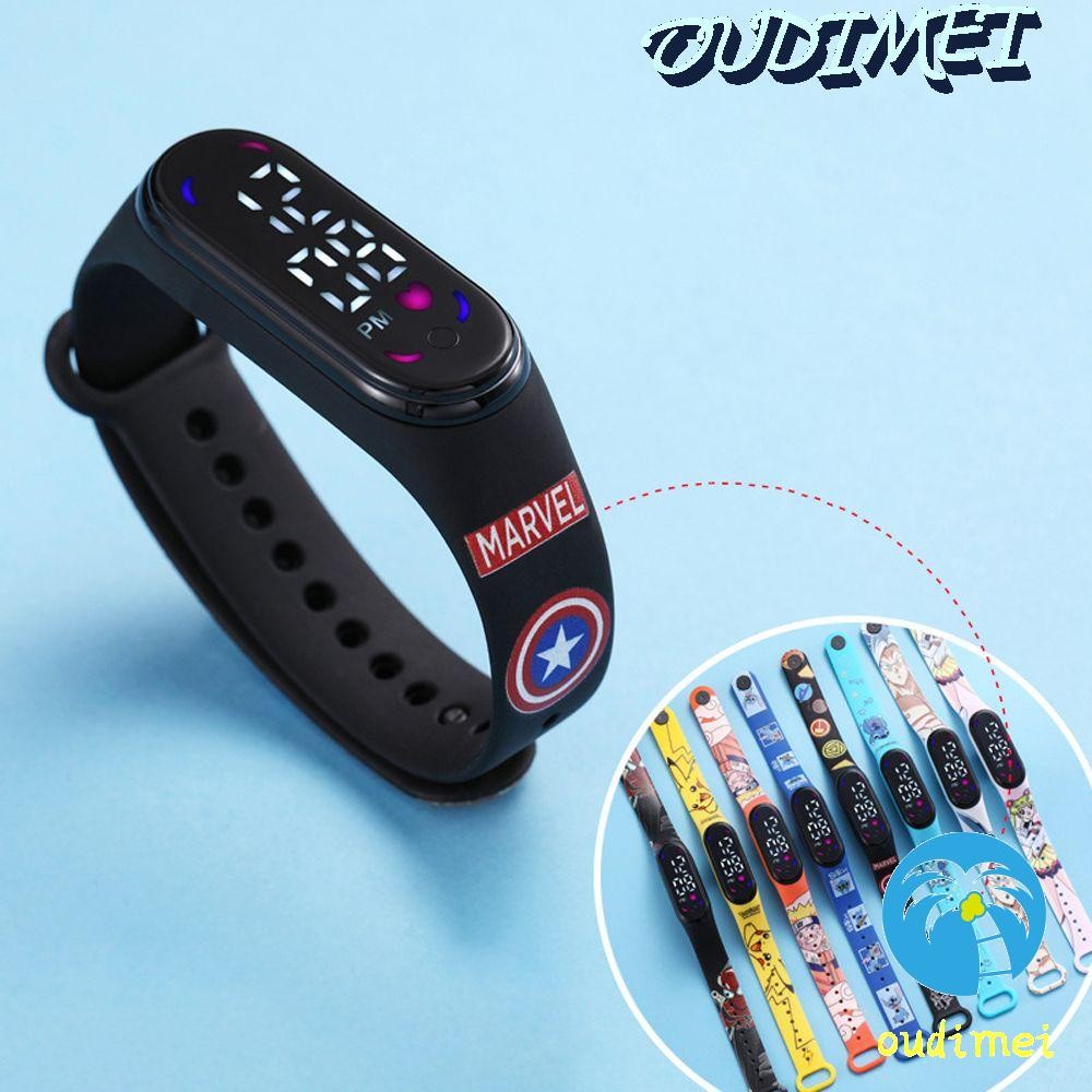 in stock OUDIMEI Gift Naruto Led Digital Watchs Colorful Smart Watches ...