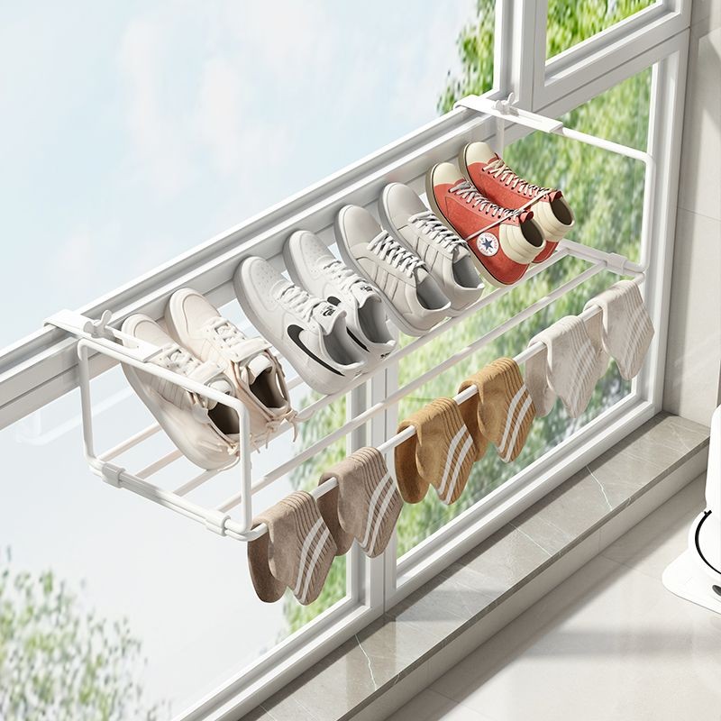 Clothes Drying Rack Floor-standing Balcony Window Sill Clothes Drying ...