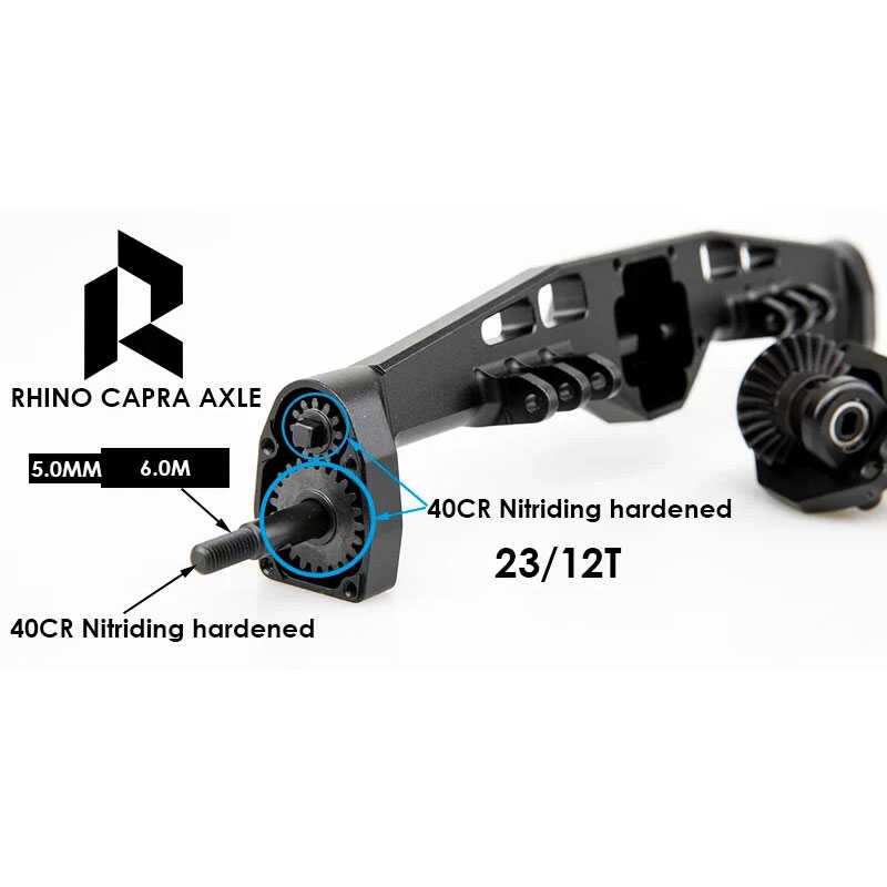 CNC Rhino Aluminum Offset Portal Axles Battery Servo Mounts Riser Rear ...