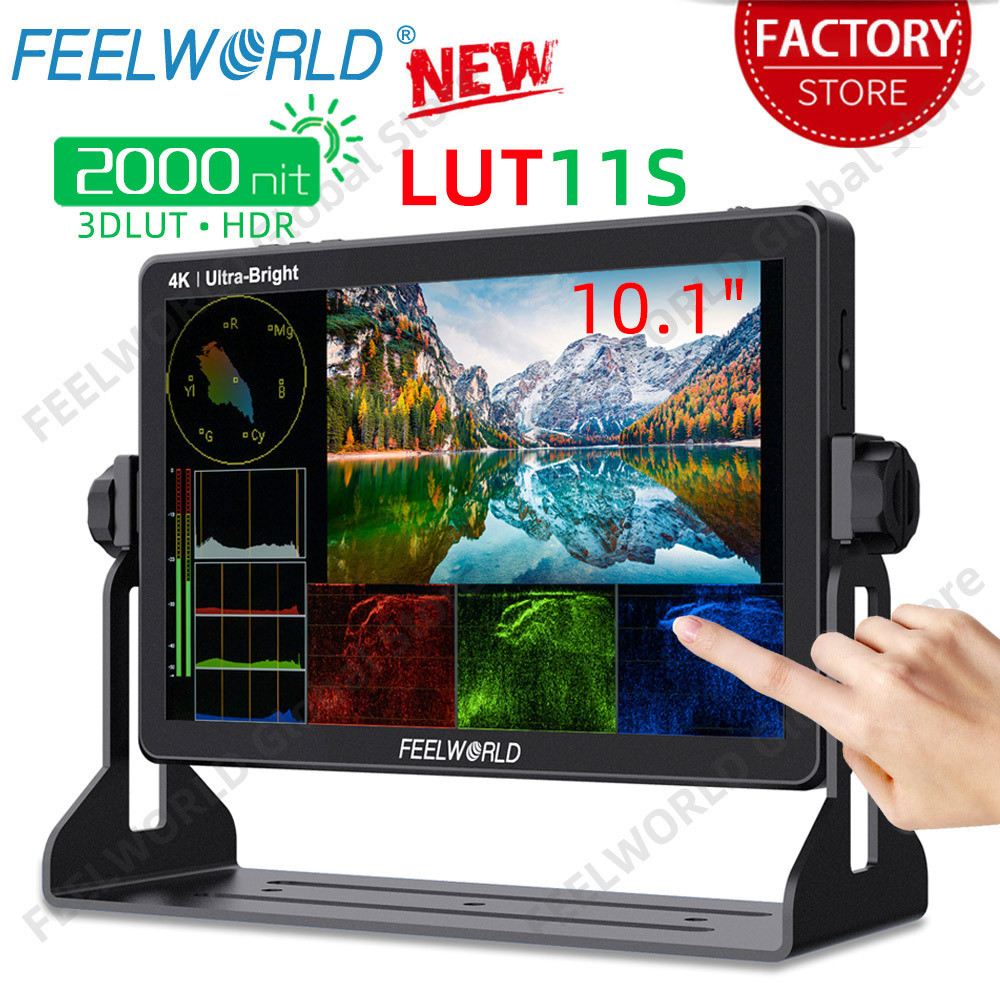 FEELWORLD 10.1 Inch 2000nit Ultra Bright Camera Field Monitor IPS ...