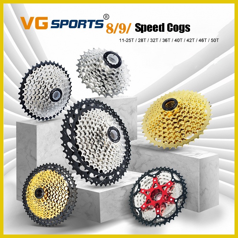 ♥ VG Sports 8 9 Speed Mountain Bike Cassette Cogs Freewheel 25T 28T 32T ...