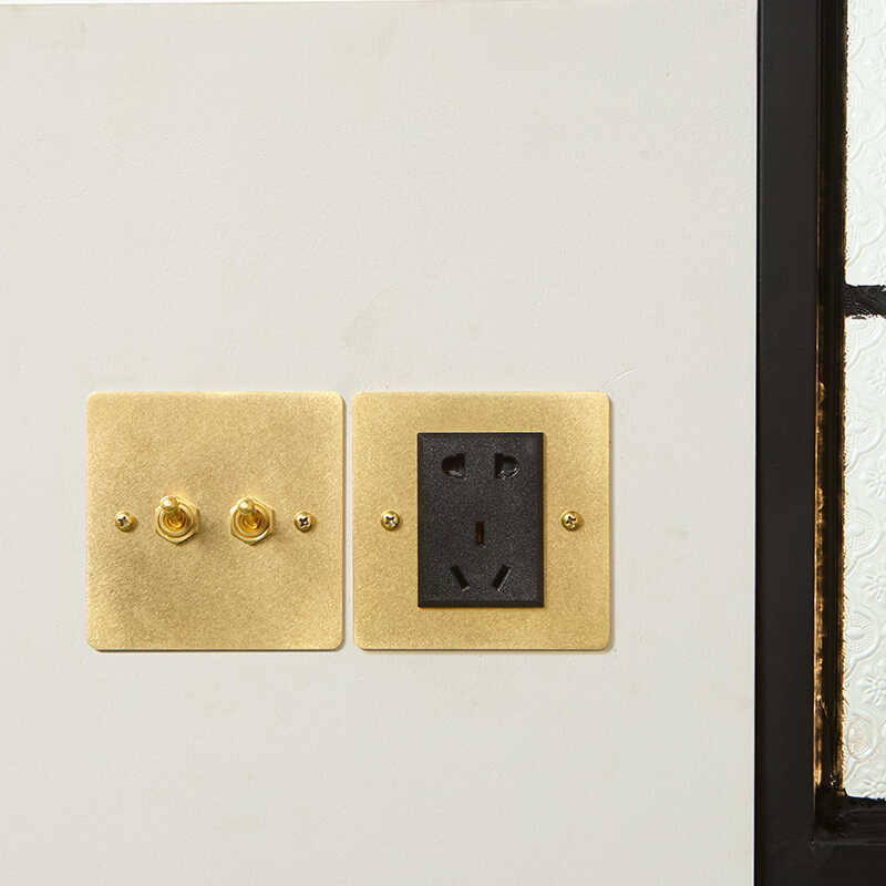 Brass set lever 86 type single and double control wall switch socket ...