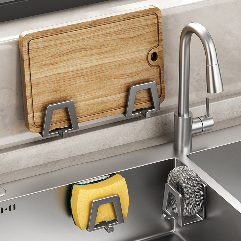 Kitchen Sink Drain Drying Sponges Racks Stainless Steel Sponge Holder ...