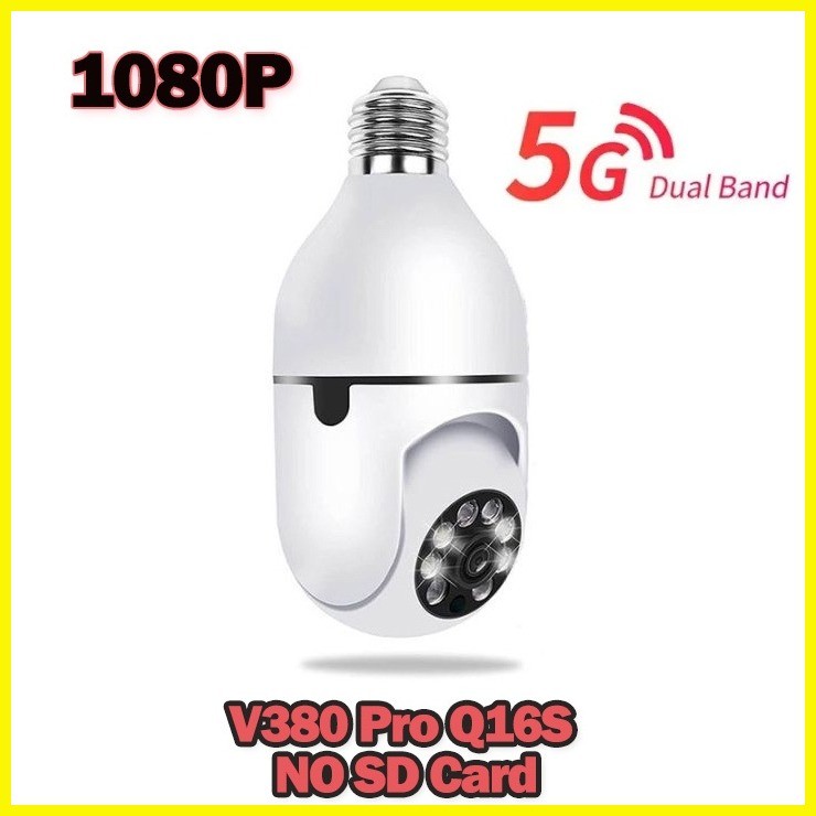 ⭐ ∈ V380 Pro E27 CCTV BULB CAMERA Auto Tracking No WIFI Needed | Shopee ...