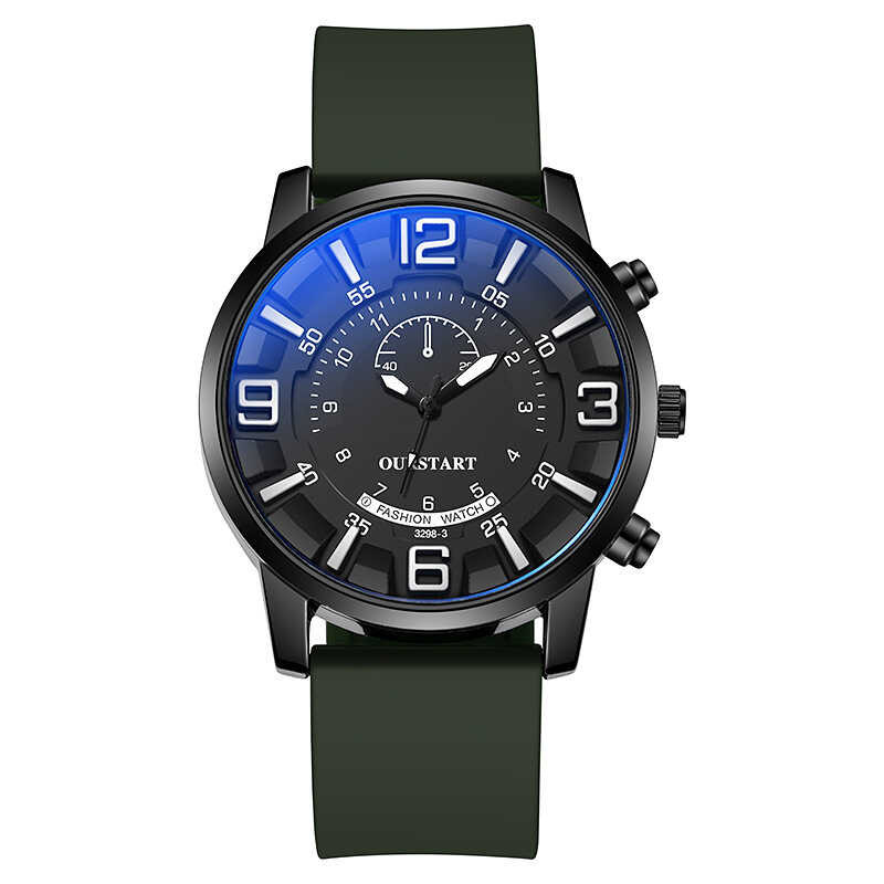Cross Border New Blue Light Dial With Casual Temperament, Large Number ...
