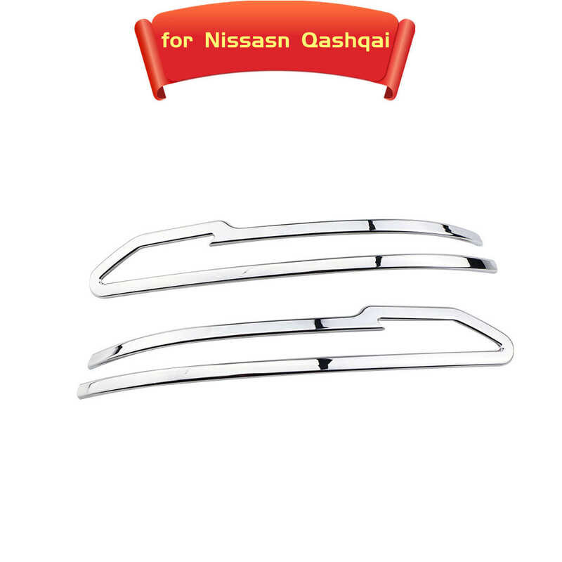 Car ABS Rear View Mirror Cover Trim Strip Reflective Stickers For ...
