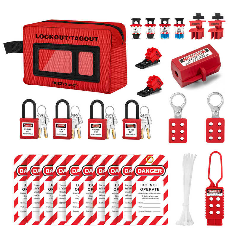 BOZZYS Personal Electrical Lockout Tagout Kit Set Suitable To Overhaul ...