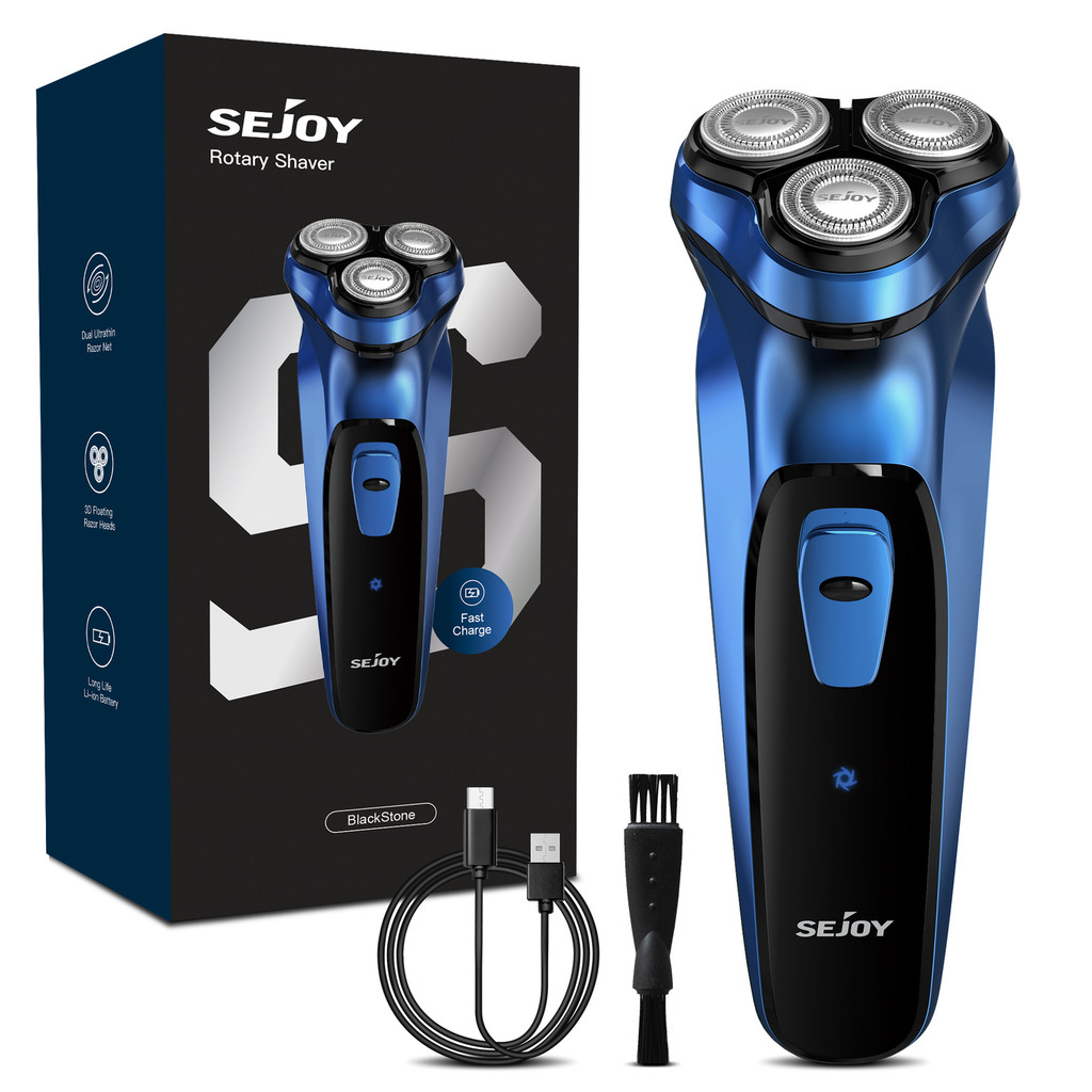 Sejoy 5W Electric Rotary Shavers For Men 2 In 1 Razor Rechargeable Hair ...