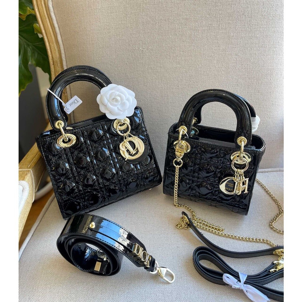 in stock Dior Brand counter high-end patent leather series exquisite ...