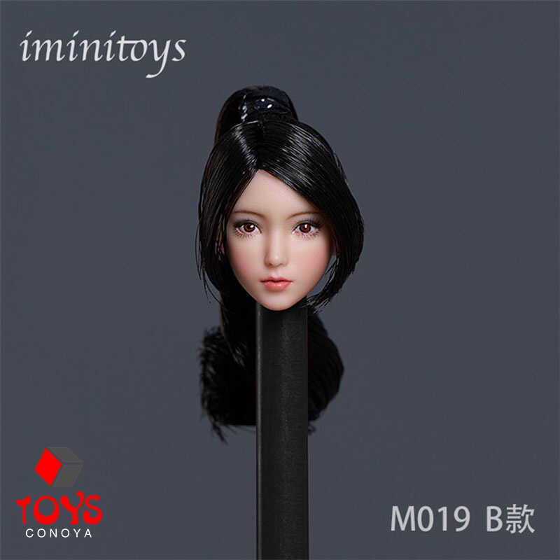 Iminitoys M019 1/12 Scale Loli Girl Long Hair Head Sculpt Carving Model ...