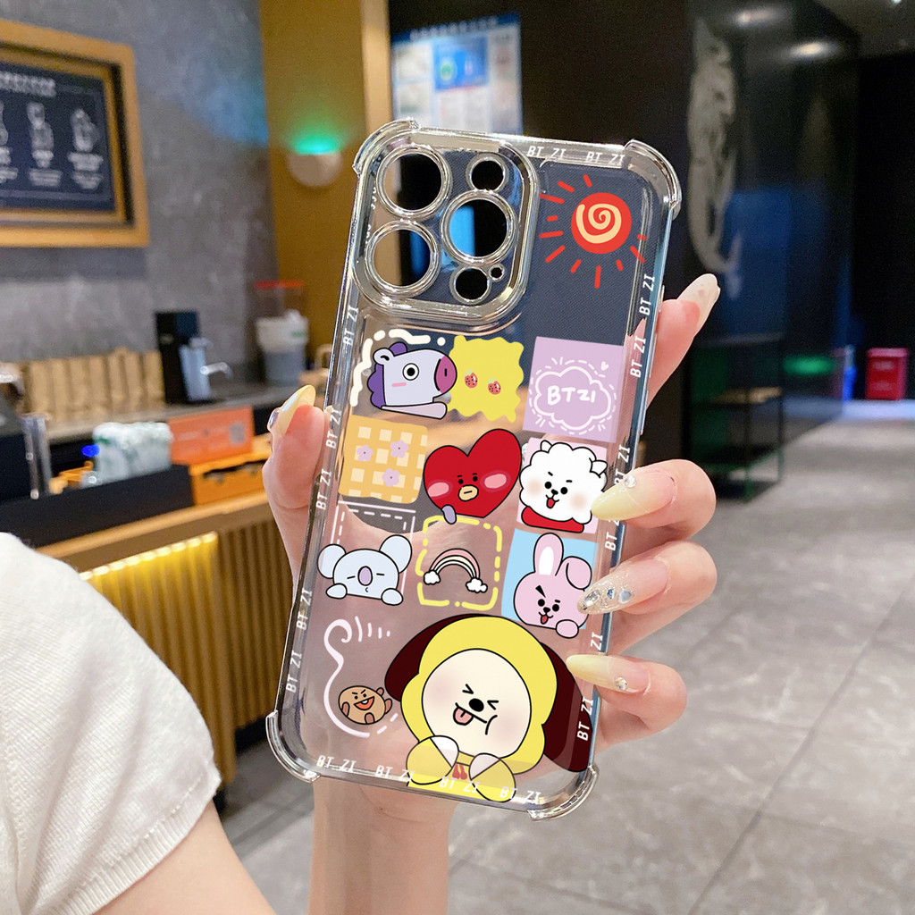 for Infinix Hot 50i 40i 40 Pro 30 Play Note 30 Smart 9 8 BTS BT21 Clear ...