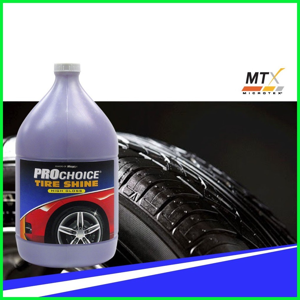 Microtex Prochoice Tire Shine 1Gal (High Gloss, MTX Car Care) | Shopee ...
