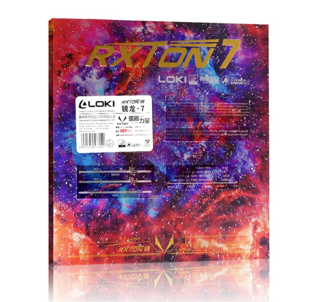 Original LOKI RXTON VII Table Tennis Rubber Super Sticky RXTON 7 Blue ...