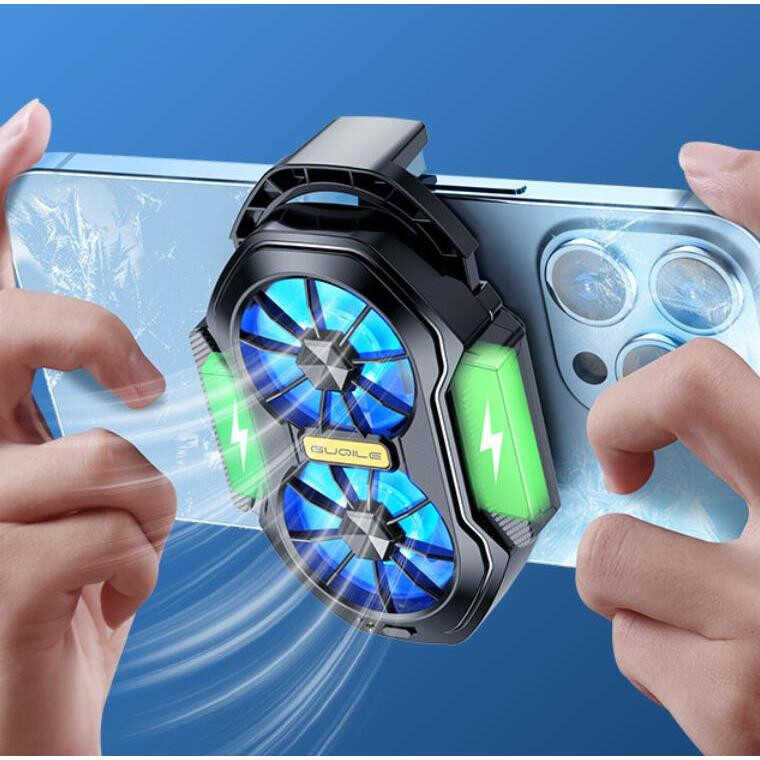 Truesiny Mobile Phone Cooler Radiator Fs01 Air Cooling Dual Fan Lasting ...