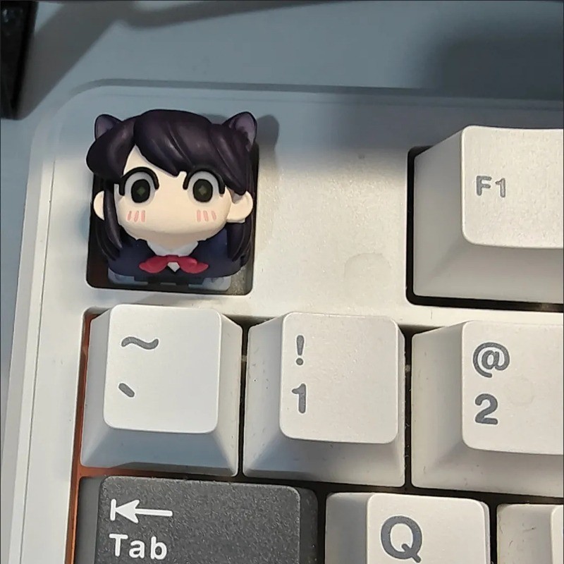 Komi Shouko Keycap Cute Cartoon MX Switch Mechanical Keyboard Handmade ...