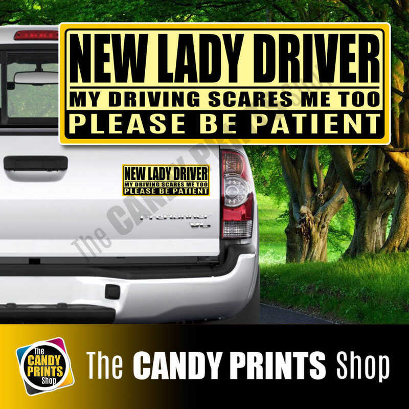 LY LIMITED EDITION : Magnetic Waterproof New Lady Driver Signs For Car ...