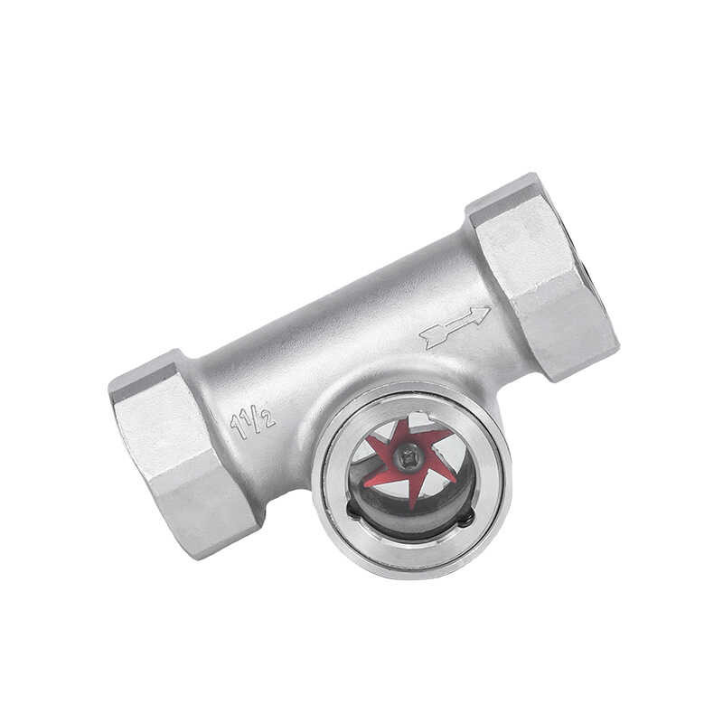 304 Stainless Steel Eccentric PTFE Impeller Water Flow Indicator Sg ...