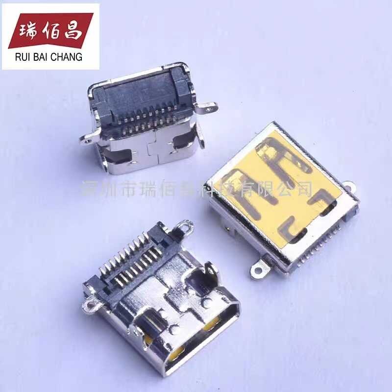 Mini Pin MICRO HDMI MINI 19P Micro Surface mount Interface Front ...